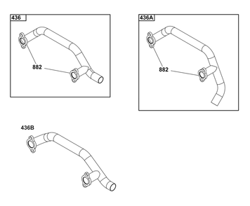 Model 29, 30, 35 And 38 Engine Accessories Catalog / Starter Motor Side Outlet Manifolds Diagram and Parts List for 305446-0639-F1  Briggs and Stratton Engine
